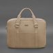 Кожаная сумка для ноутбука и документов светло-бежевая. BN-BAG-37-light-beige фото 5