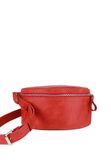 Шкіряна поясна сумка червона вінтажна TW-BeltBag-red-crz фото