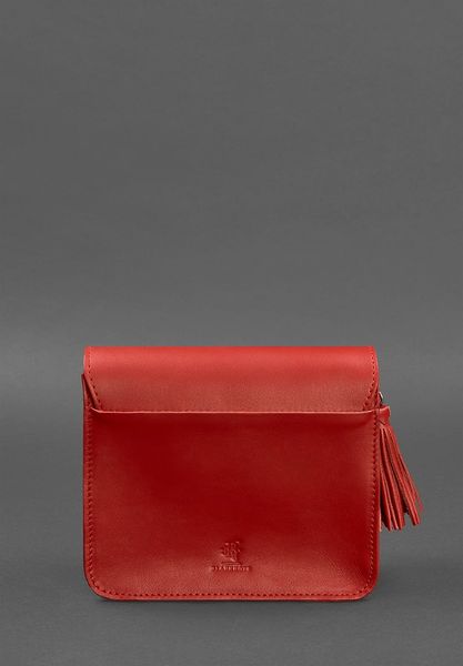 Кожаная женская бохо-сумка Лила красная BN-BAG-3-red фото