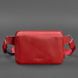 Кожаная женская поясная сумка Dropbag Mini красная BN-BAG-6-red фото 8