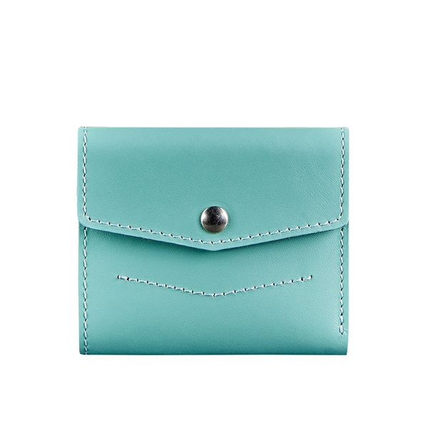 Кожаный женский кошелек 2.1 бирюзовый BN-W-2-1-tiffany фото