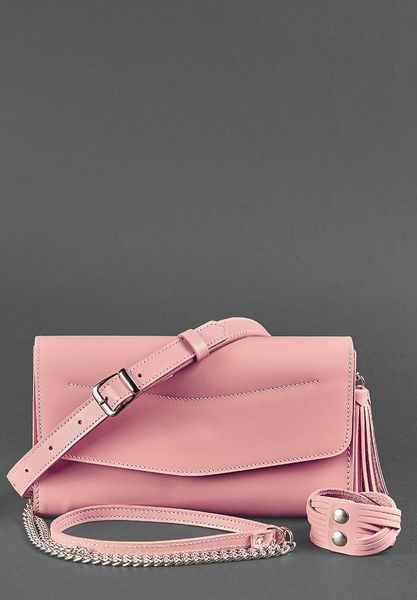 Кожаная женская сумка Элис розовая BN-BAG-7-pink-peach фото