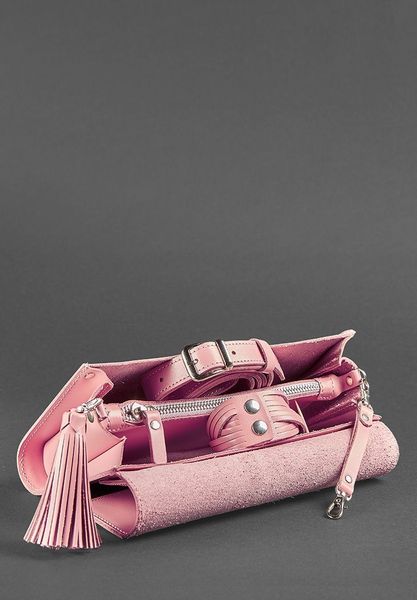 Шкіряна жіноча сумка Еліс рожева BN-BAG-7-pink-peach фото