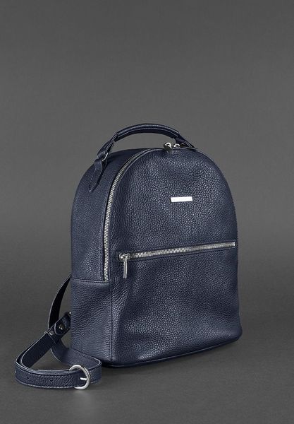 Кожаный женский Мини-рюкзак Kylie Синий BN-BAG-22-navy фото