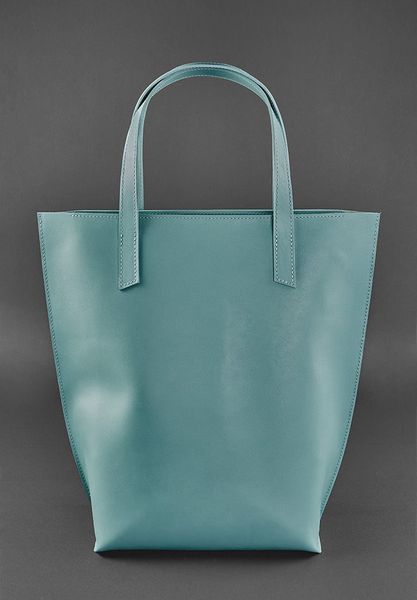 Кожаная женская сумка шоппер D.D. бирюзовая BN-BAG-17-tiffany фото