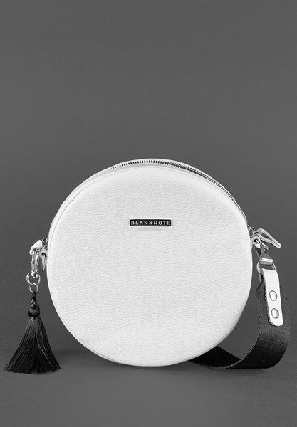 Кругла жіноча шкіряна сумочка Tablet біла BN-BAG-23-white фото