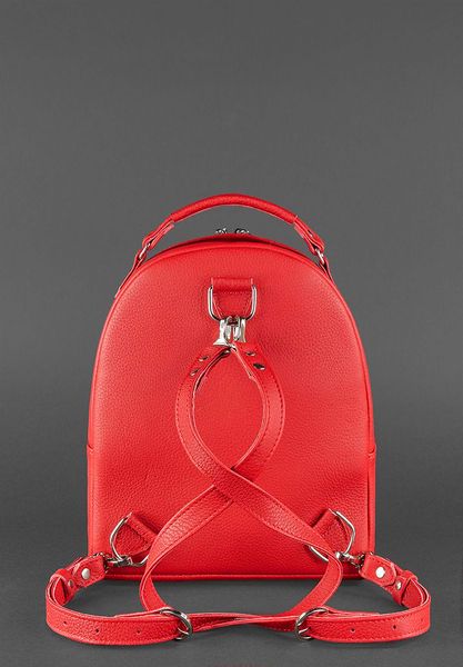 Кожаный женский мини-рюкзак Kylie красный BN-BAG-22-rubin фото