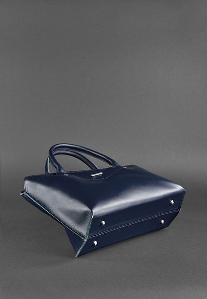 Жіноча шкіряна сумка Midi темно-синя BN-BAG-24-navy-blue фото