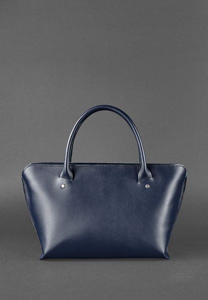 Жіноча шкіряна сумка Midi темно-синя BN-BAG-24-navy-blue фото