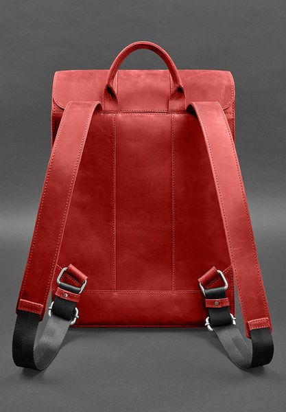 Кожаный рюкзак Brit коралловый Crazy Horse BN-BAG-47-coral фото