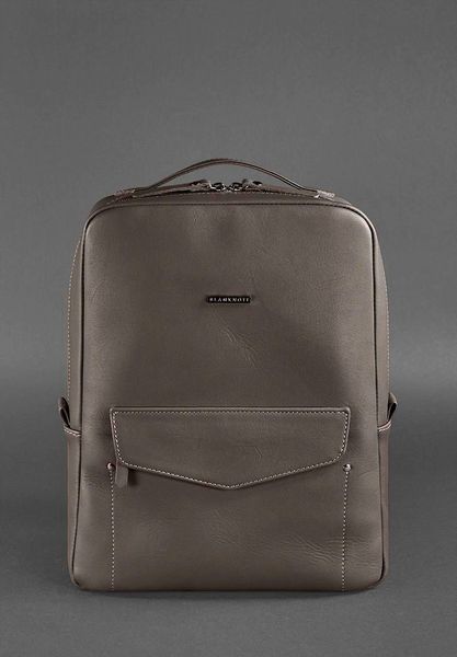 Кожаный женский городской рюкзак на молнии Cooper темно-бежевый BN-BAG-19-beige фото