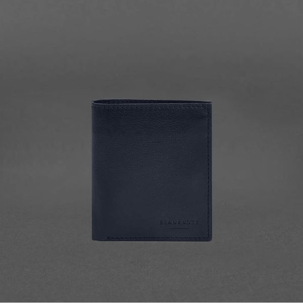 Кожаный портмоне на кнопке Brut синий краст BN-PM-15-navy-blue фото