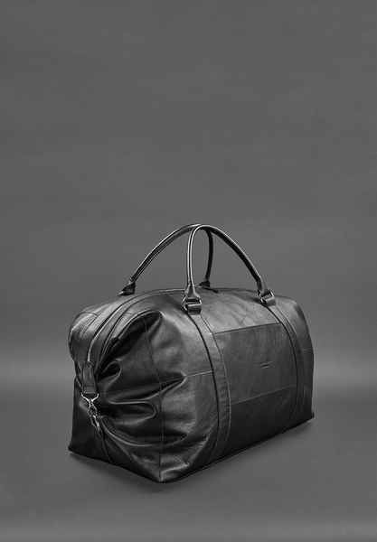 Кожаная дорожная сумка черная BN-BAG-41-noir фото