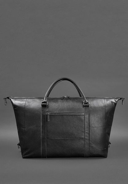 Кожаная дорожная сумка черная BN-BAG-41-noir фото