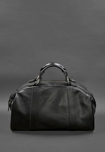 Кожаная дорожная сумка Люкс Черная BN-BAG-43-g фото