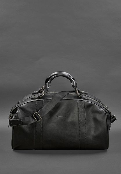 Кожаная дорожная сумка Люкс Черная BN-BAG-43-g фото