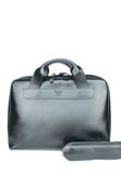 Шкіряна ділова сумка Attache Briefcase чорний TW-Attache-Bri-black фото