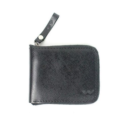 Кожаный портмоне Keeper mini черный TW-PM-3-black-saf фото