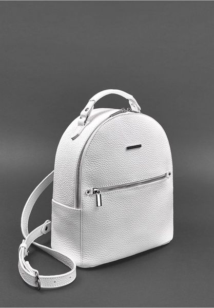 Шкіряний жіночий міні-рюкзак Kylie білий BN-BAG-22-white фото