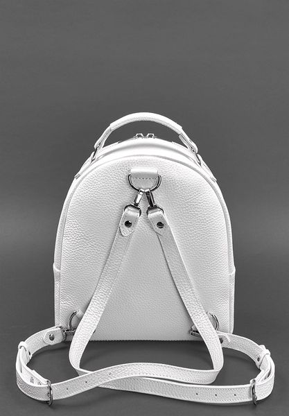 Кожаный женский мини-рюкзак Kylie белый BN-BAG-22-white фото