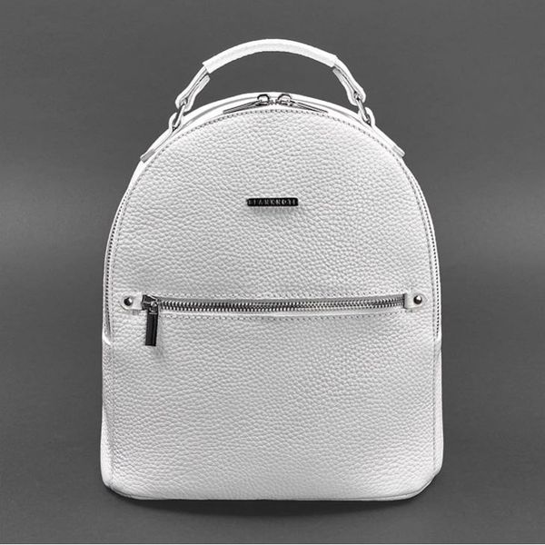 Шкіряний жіночий міні-рюкзак Kylie білий BN-BAG-22-white фото