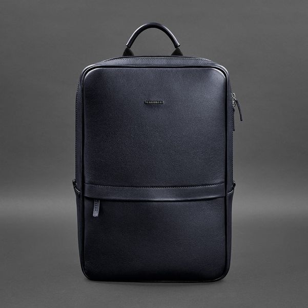 Темно-синий кожаный мужской рюкзак Foster BN-BAG-39-navy-blue фото