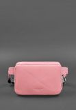 Кожаная женская поясная сумка Dropbag Mini розовая BN-BAG-6-pink-peach фото