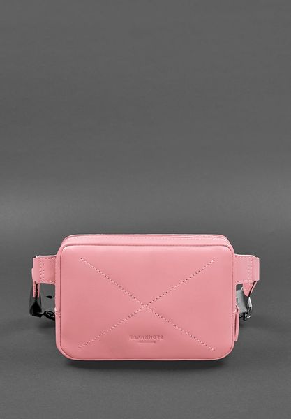 Шкіряна жіноча поясна сумка Dropbag Mini рожева BN-BAG-6-pink-peach фото