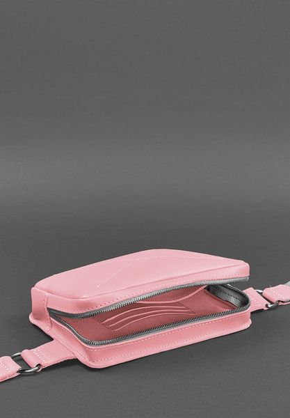 Шкіряна жіноча поясна сумка Dropbag Mini рожева BN-BAG-6-pink-peach фото