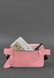 Кожаная женская поясная сумка Dropbag Mini розовая BN-BAG-6-pink-peach фото 4