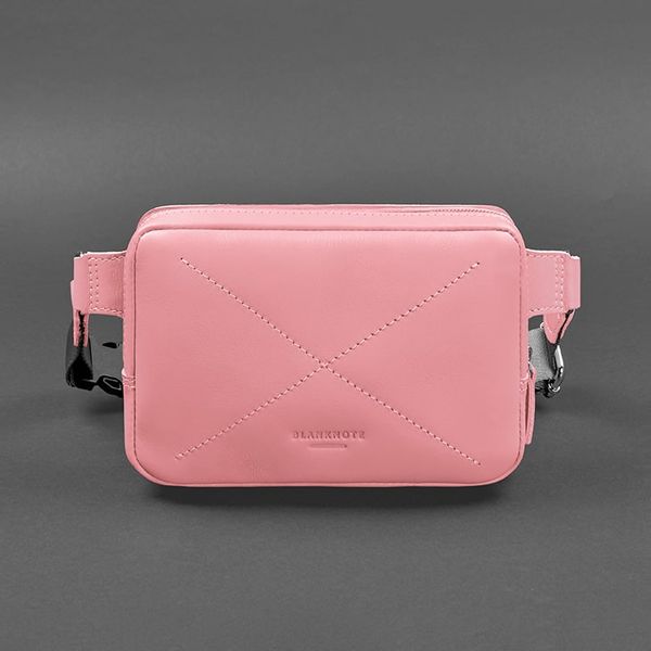 Шкіряна жіноча поясна сумка Dropbag Mini рожева BN-BAG-6-pink-peach фото