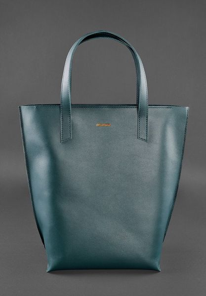 Кожаная женская сумка шоппер D.D. зеленая BN-BAG-17-malachite фото