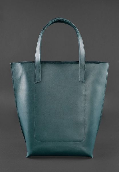 Кожаная женская сумка шоппер D.D. зеленая BN-BAG-17-malachite фото