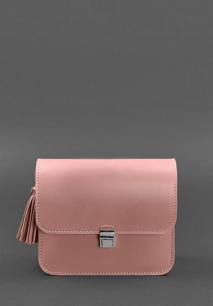 Кожаная женская бохо-сумка Лилу розовая BN-BAG-3-pink-peach фото