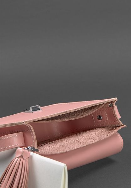 Кожаная женская бохо-сумка Лилу розовая BN-BAG-3-pink-peach фото