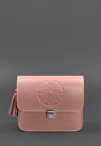 Кожаная женская бохо-сумка Лилу розовая BN-BAG-3-pink-peach фото