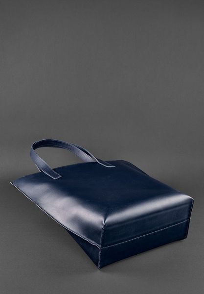 Кожаная женская сумка шоппер D.D. темно синяя BN-BAG-17-navy-blue фото