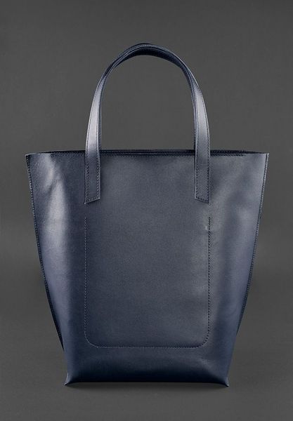 Кожаная женская сумка шоппер D.D. темно синяя BN-BAG-17-navy-blue фото